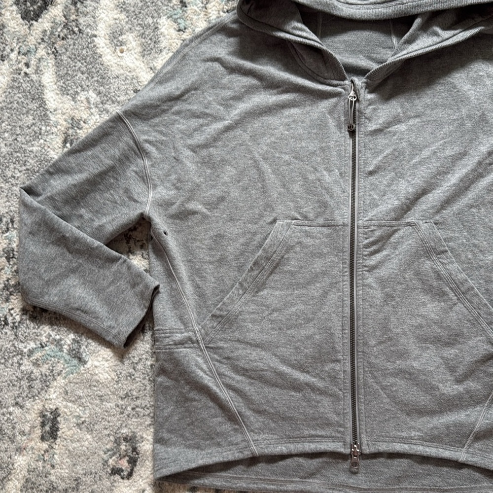 Lululemon Gray Zip Up Hooded Jacket - Picture 3 of 10
